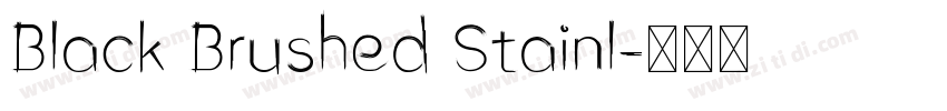 Black Brushed Stainl字体转换